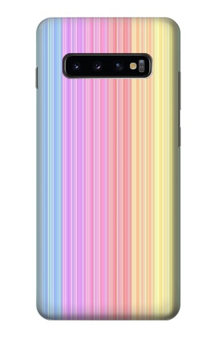 S3849 Colorful Vertical Colors Case For Samsung Galaxy S10 Plus