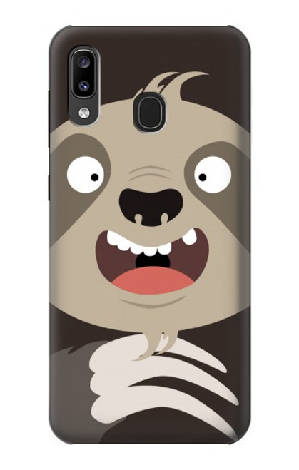 S3855 Sloth Face Cartoon Case For Samsung Galaxy A20, Galaxy A30