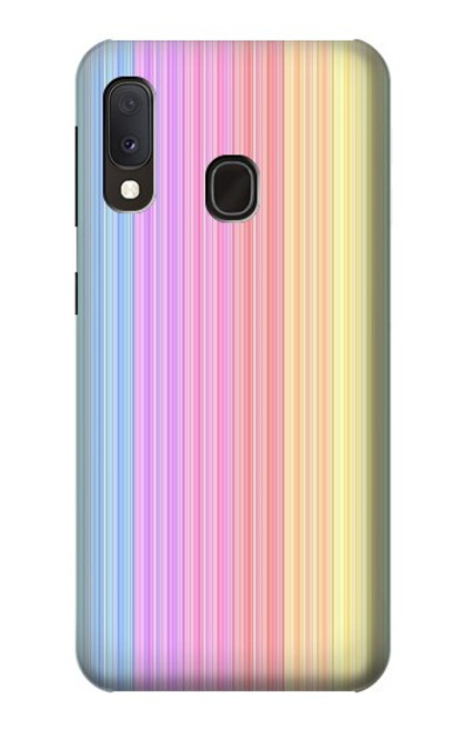 S3849 Colorful Vertical Colors Case For Samsung Galaxy A20e