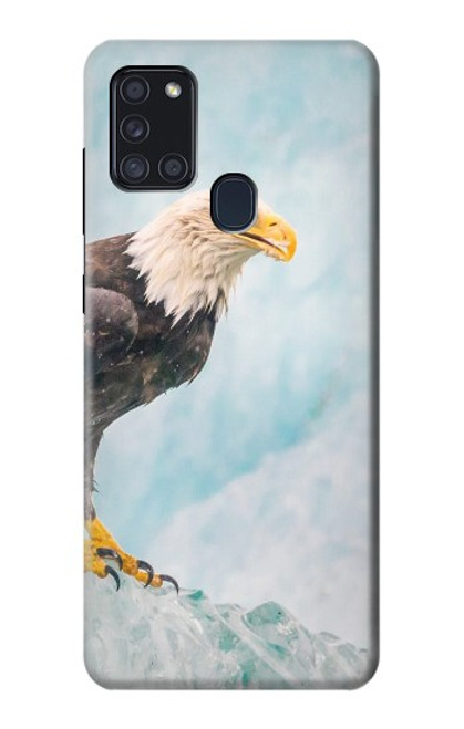 S3843 Bald Eagle On Ice Case For Samsung Galaxy A21s