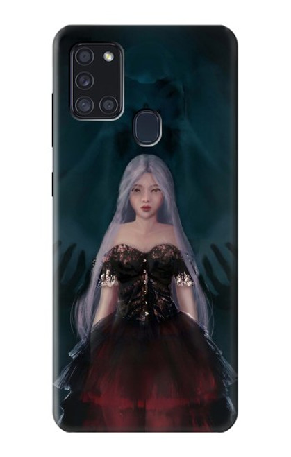 S3847 Lilith Devil Bride Gothic Girl Skull Grim Reaper Case For Samsung Galaxy A21s