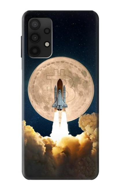 S3859 Bitcoin to the Moon Case For Samsung Galaxy A32 4G