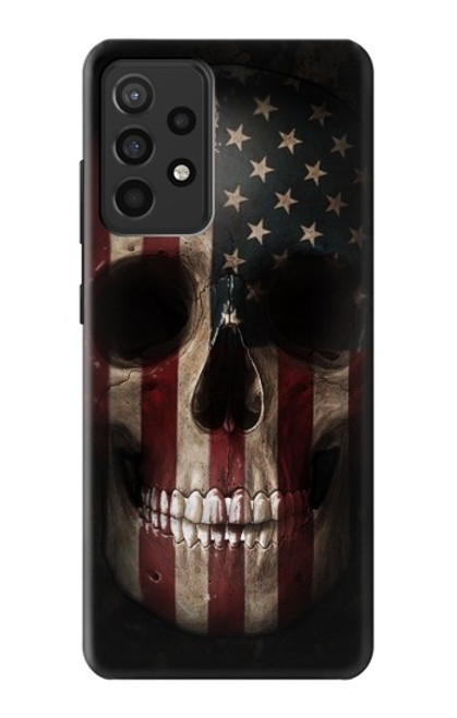 S3850 American Flag Skull Case For Samsung Galaxy A52, Galaxy A52 5G