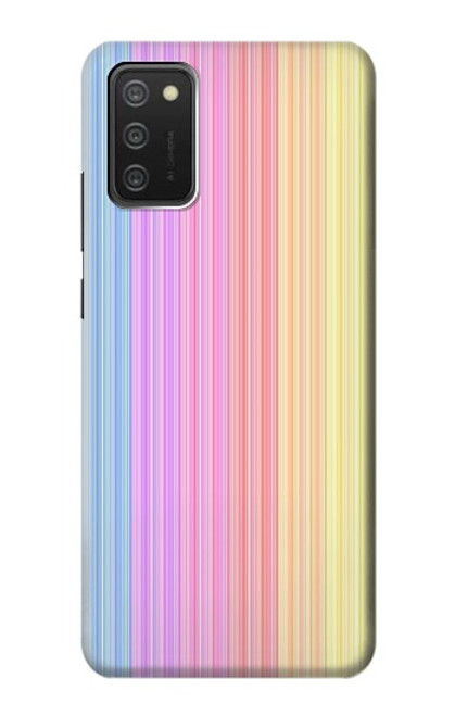 S3849 Colorful Vertical Colors Case For Samsung Galaxy A03S