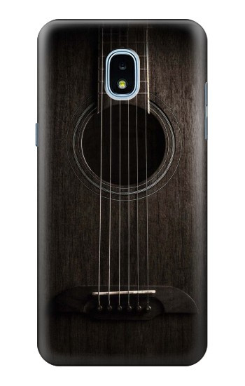 S3834 Old Woods Black Guitar Case For Samsung Galaxy J3 (2018), J3 Star, J3 V 3rd Gen, J3 Orbit, J3 Achieve, Express Prime 3, Amp Prime 3