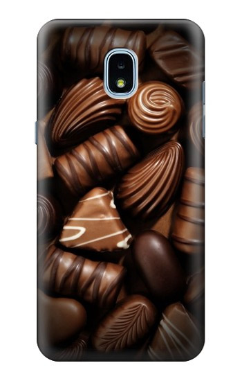 S3840 Dark Chocolate Milk Chocolate Lovers Case For Samsung Galaxy J3 (2018), J3 Star, J3 V 3rd Gen, J3 Orbit, J3 Achieve, Express Prime 3, Amp Prime 3