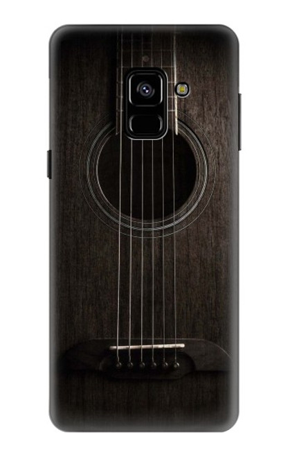 S3834 Old Woods Black Guitar Case For Samsung Galaxy A8 (2018)