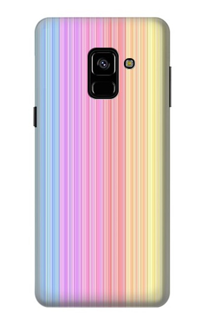 S3849 Colorful Vertical Colors Case For Samsung Galaxy A8 (2018)