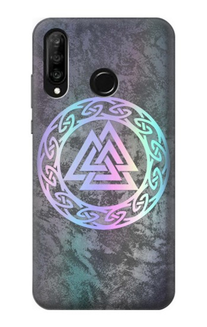 S3833 Valknut Odin Wotans Knot Hrungnir Heart Case For Huawei P30 lite