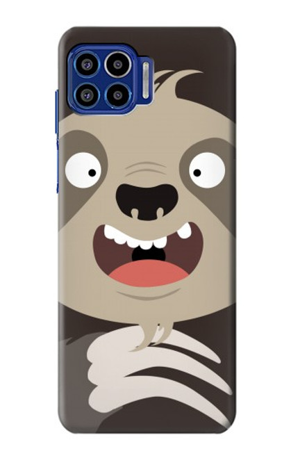 S3855 Sloth Face Cartoon Case For Motorola One 5G