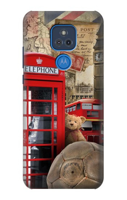 S3856 Vintage London British Case For Motorola Moto G Play (2021)