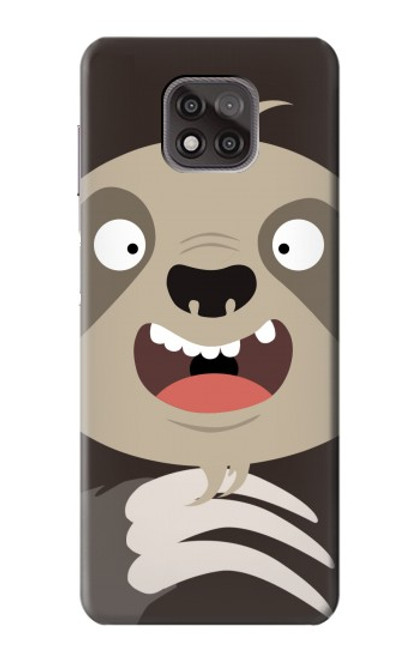 S3855 Sloth Face Cartoon Case For Motorola Moto G Power (2021)