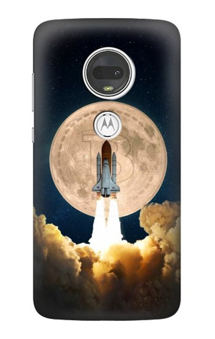 S3859 Bitcoin to the Moon Case For Motorola Moto G7, Moto G7 Plus