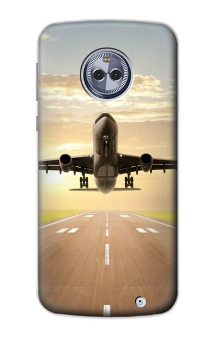 S3837 Airplane Take off Sunrise Case For Motorola Moto X4