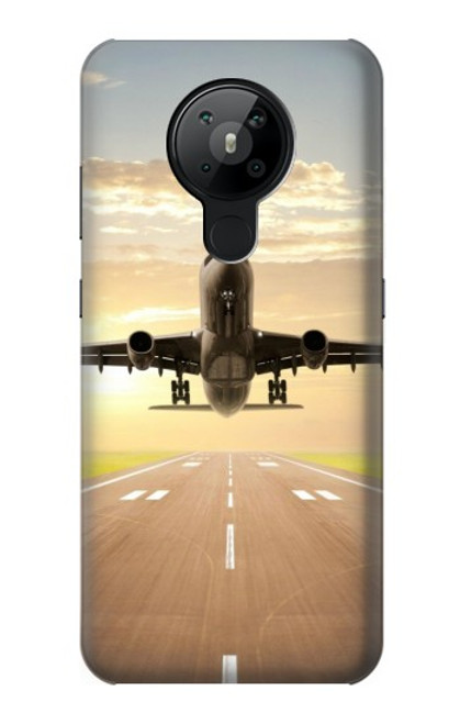 S3837 Airplane Take off Sunrise Case For Nokia 5.3