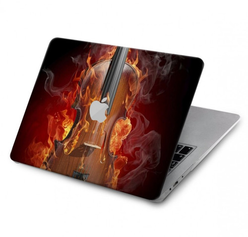 S0864 Fire Violin Hard Case For MacBook Pro 14 M1,M2,M3 (2021,2023) - A2442, A2779, A2992, A2918