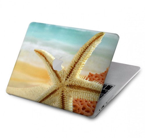 S1117 Starfish on the Beach Hard Case For MacBook Pro 14 M1,M2,M3 (2021,2023) - A2442, A2779, A2992, A2918