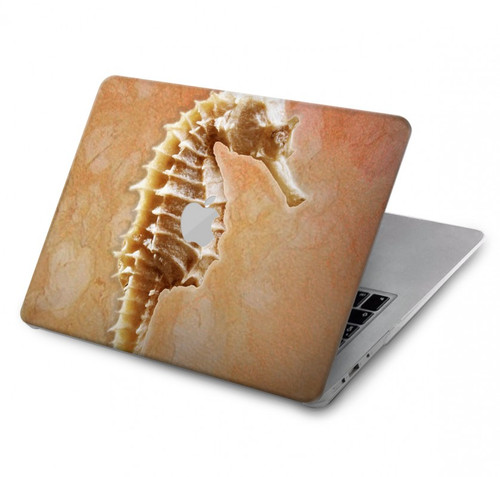 S2674 Seahorse Skeleton Fossil Hard Case For MacBook Pro 14 M1-M5 A2442,A2779,A2992,A2918,A3112,A3185,A3401,A3434,A3112