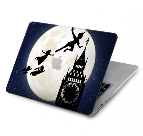 S3249 Peter Pan Fly Full Moon Night Hard Case For MacBook Pro 14 M1-M5 A2442,A2779,A2992,A2918,A3112,A3185,A3401,A3434,A3112