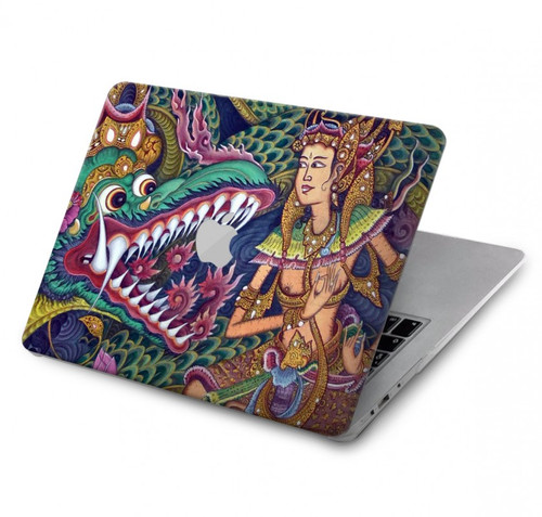 S1240 Bali Painting Hard Case For MacBook Pro 16 M1,M2 (2021,2023) - A2485, A2780