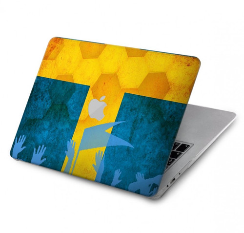 S2990 Sweden Football Soccer Hard Case For MacBook Pro 16 M1,M2 (2021,2023) - A2485, A2780