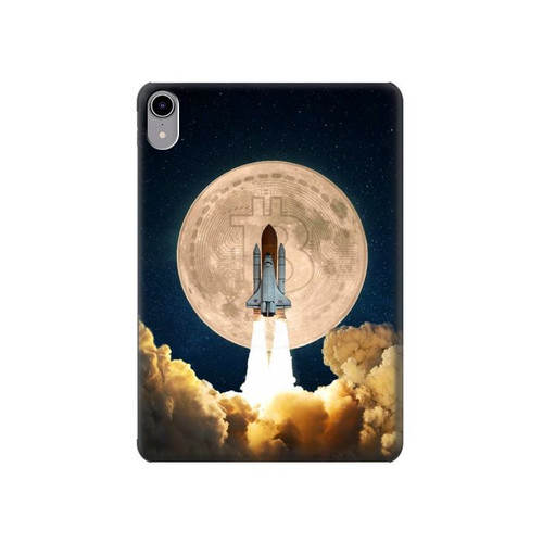 S3859 Bitcoin to the Moon Hard Case For iPad mini 6, iPad mini (2021)