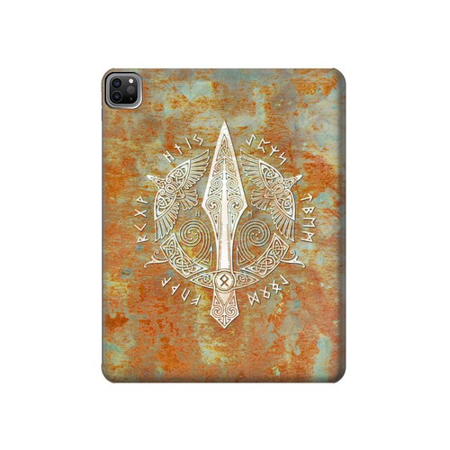 S3827 Gungnir Spear of Odin Norse Viking Symbol Hard Case For iPad Pro 12.9 (2022,2021,2020,2018, 3rd, 4th, 5th, 6th)