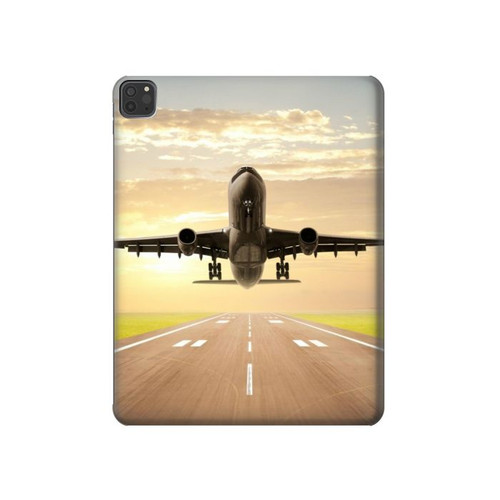 S3837 Airplane Take off Sunrise Hard Case For iPad Pro 11 (2021,2020,2018, 3rd, 2nd, 1st)