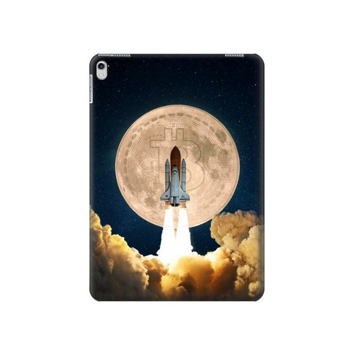 S3859 Bitcoin to the Moon Hard Case For iPad Air 2, iPad 9.7 (2017,2018), iPad 6, iPad 5