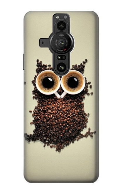 S0360 Coffee Owl Case For Sony Xperia Pro-I