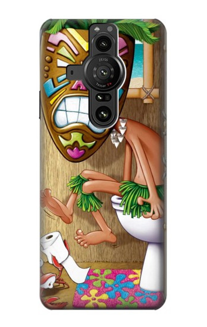 S1702 Tiki Man Toilet Case For Sony Xperia Pro-I