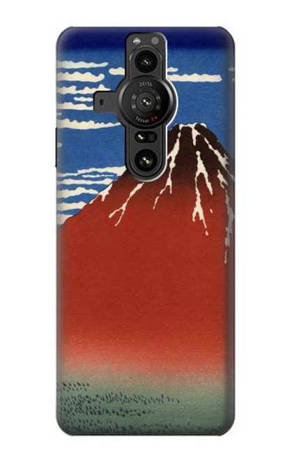 S2390 Katsushika Hokusai Red Fuji Case For Sony Xperia Pro-I