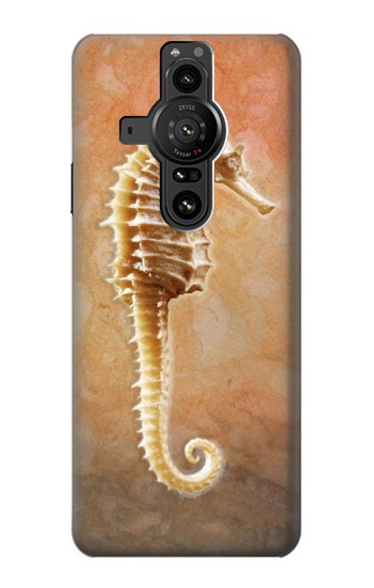 S2674 Seahorse Skeleton Fossil Case For Sony Xperia Pro-I