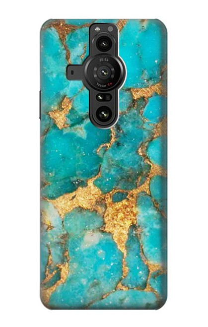 S2906 Aqua Turquoise Stone Case For Sony Xperia Pro-I
