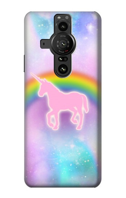 S3070 Rainbow Unicorn Pastel Sky Case For Sony Xperia Pro-I