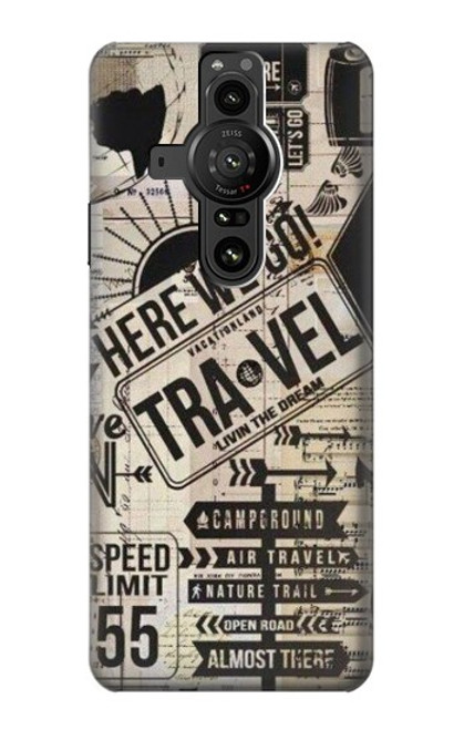 S3441 Vintage Travel Case For Sony Xperia Pro-I