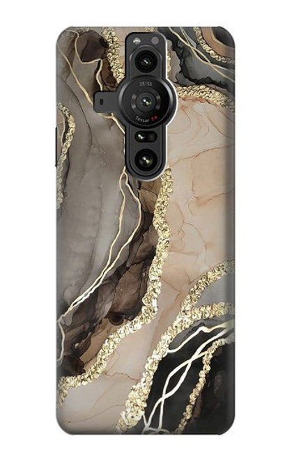 S3700 Marble Gold Graphic Printed Case For Sony Xperia Pro-I