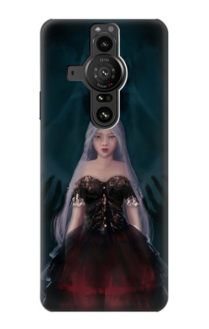 S3847 Lilith Devil Bride Gothic Girl Skull Grim Reaper Case For Sony Xperia Pro-I