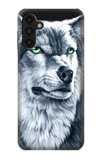 S0123 Grim White Wolf Case For Samsung Galaxy A13 4G