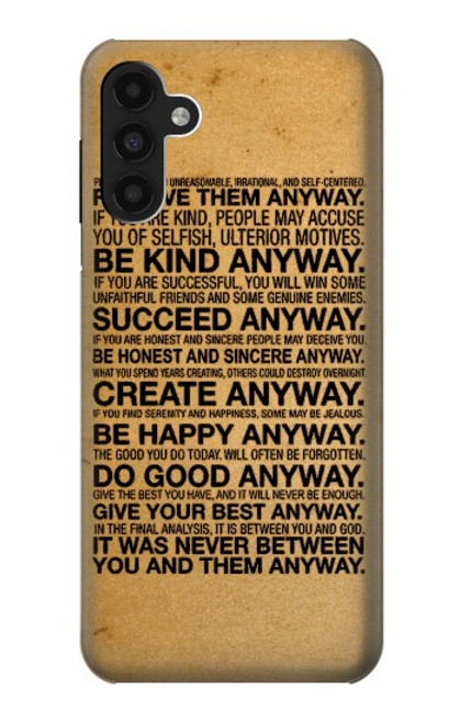 S2513 Mother Teresa Anyway Quotes Case For Samsung Galaxy A13 4G
