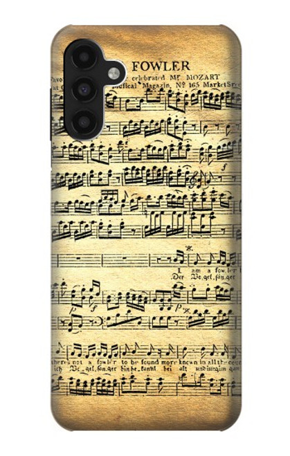 S2667 The Fowler Mozart Music Sheet Case For Samsung Galaxy A13 4G