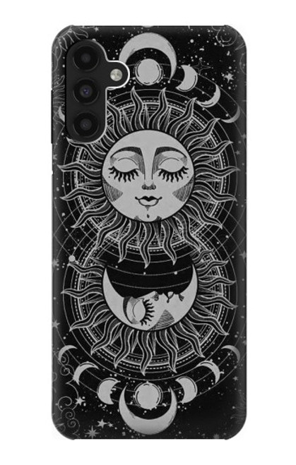 S3854 Mystical Sun Face Crescent Moon Case For Samsung Galaxy A13 4G