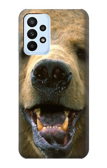 S0840 Grizzly Bear Face Case For Samsung Galaxy A23