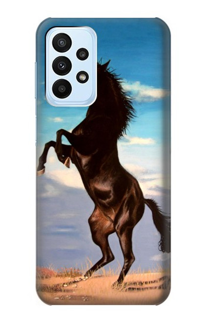 S0934 Wild Black Horse Case For Samsung Galaxy A23