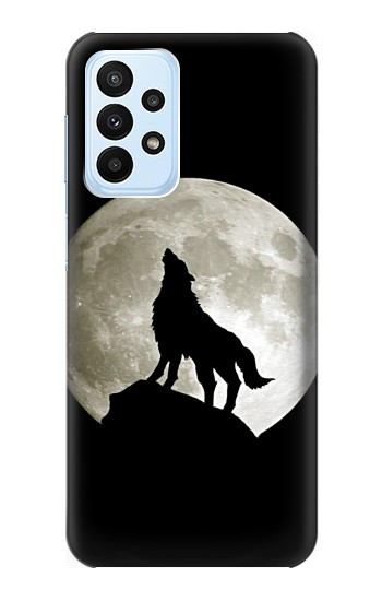 S1981 Wolf Howling at The Moon Case For Samsung Galaxy A23