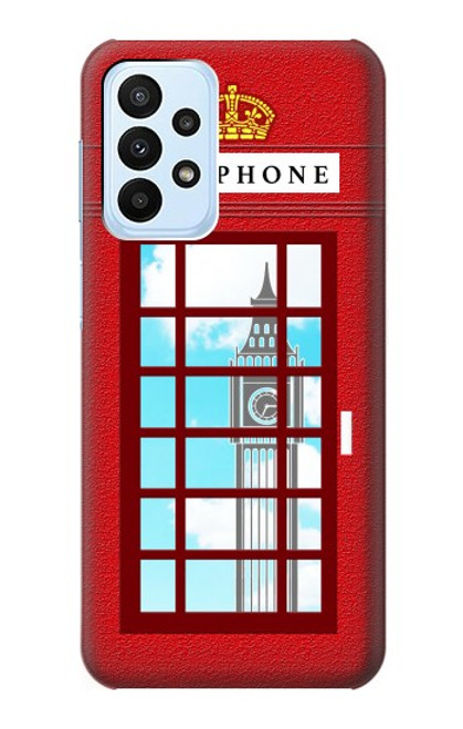 S2059 England British Telephone Box Minimalist Case For Samsung Galaxy A23