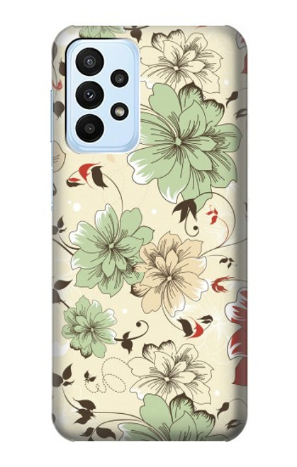 S2179 Flower Floral Vintage Art Pattern Case For Samsung Galaxy A23