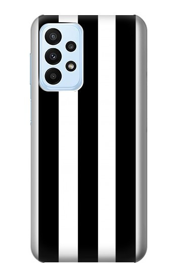 S2297 Black and White Vertical Stripes Case For Samsung Galaxy A23
