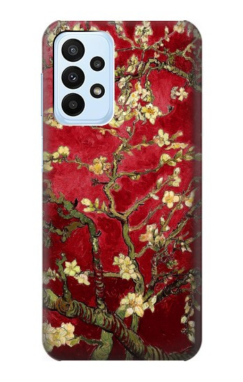 S2414 Red Blossoming Almond Tree Van Gogh Case For Samsung Galaxy A23