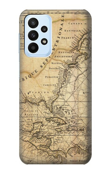 S2506 Exploration North America Map Case For Samsung Galaxy A23